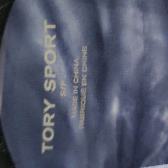 TORY BURCH SPORT TIE-DYE TISSUE-SEAMLESS LONG-SLEEVE MOCK-NECK - Picture 6 of 7